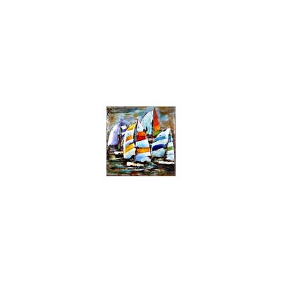 LOVEHOME QUADRO BARCHE VELA 100X100X4