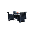 DIMA SET GIARDINO 4 SEDIE+TAVOLO RATTAN