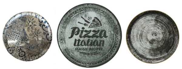 SATURNIA PIATTO PIZZA DECORATO CM.33