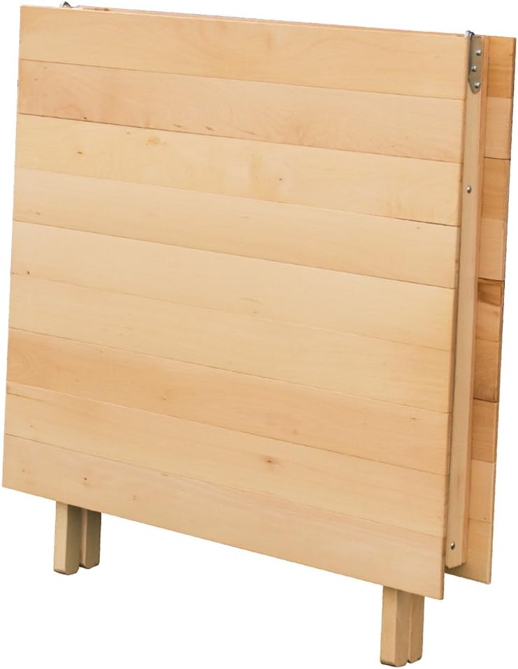FRASM TAVOLO LAURA PIEGHEVOLE STRISCE IN LEGNO DI FAGGIO 70X140 CM NATURALE 610084