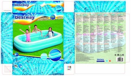 BESTWAY PISCINA FAMILY RETTANG.M.2.62X1.75 C/54006Y