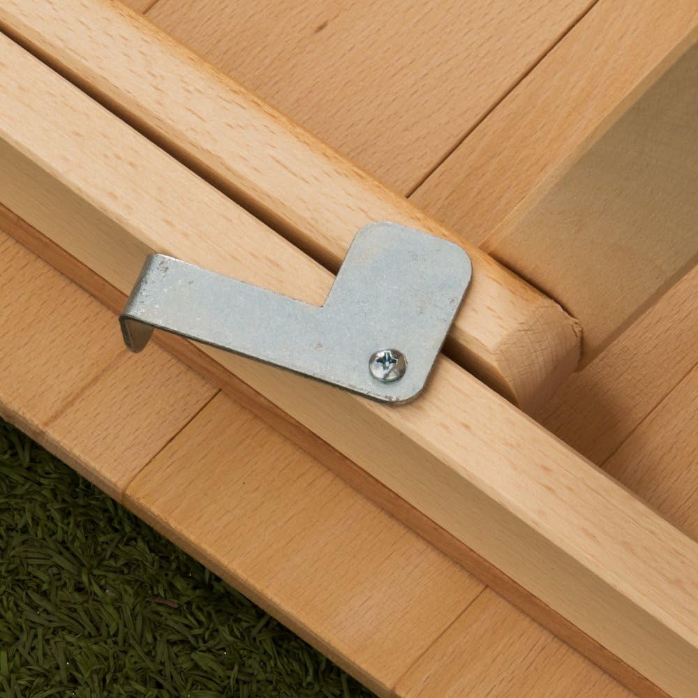 FRASM TAVOLO LAURA PIEGHEVOLE STRISCE IN LEGNO DI FAGGIO 70X140 CM NATURALE 610084