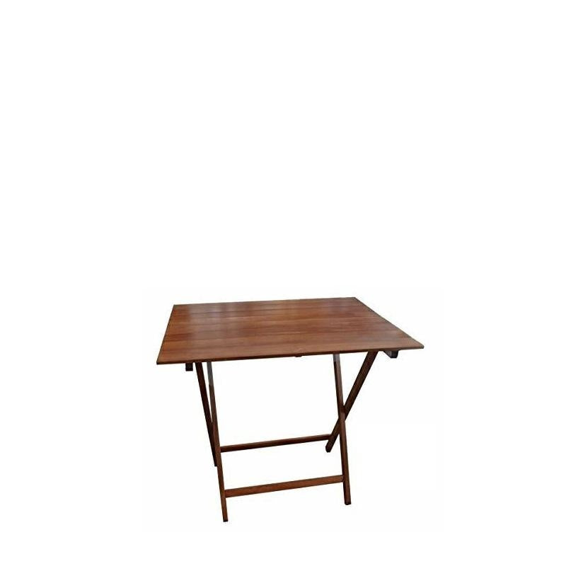 FRASM Tavolo in legno richiudibile faggio Noce 60X100 cm