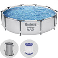 Bestway Steel Pro Max 56408 - Ø305x76 cm - Piscina Rotonda + Pompa filtro 16 W