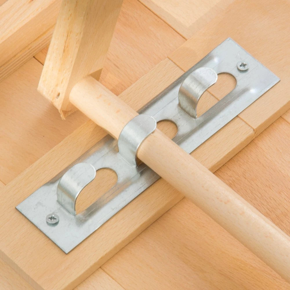 FRASM Tavolo in legno naturale misure 60x100cm richiudibile altezza regolabile